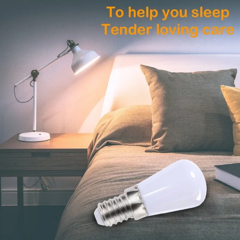 20/1Pcs E12 E14 Light Bulbs Mini LED Refrigerator Light Bulbs 220V Refrigerator Lamps Screw Bulb for Home Decor Display Cabinets