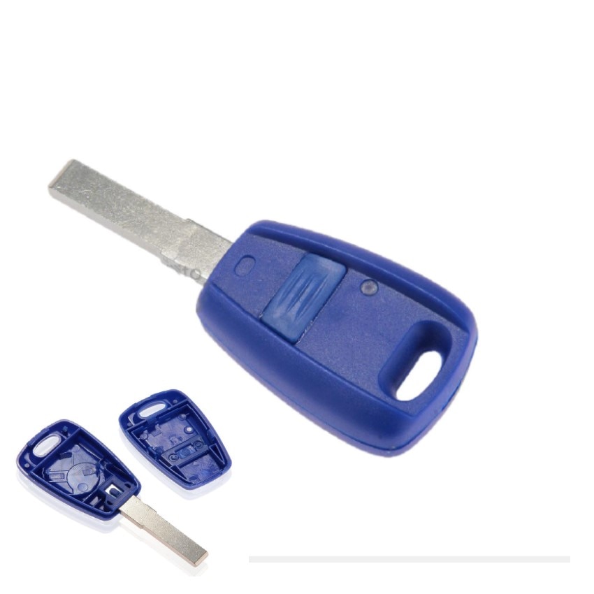Transponder Sleutel Shell Blauwe Afstandsbediening Sleutelhanger Shell voor Fiat Punto Doblo Bravo Behuizing Case
