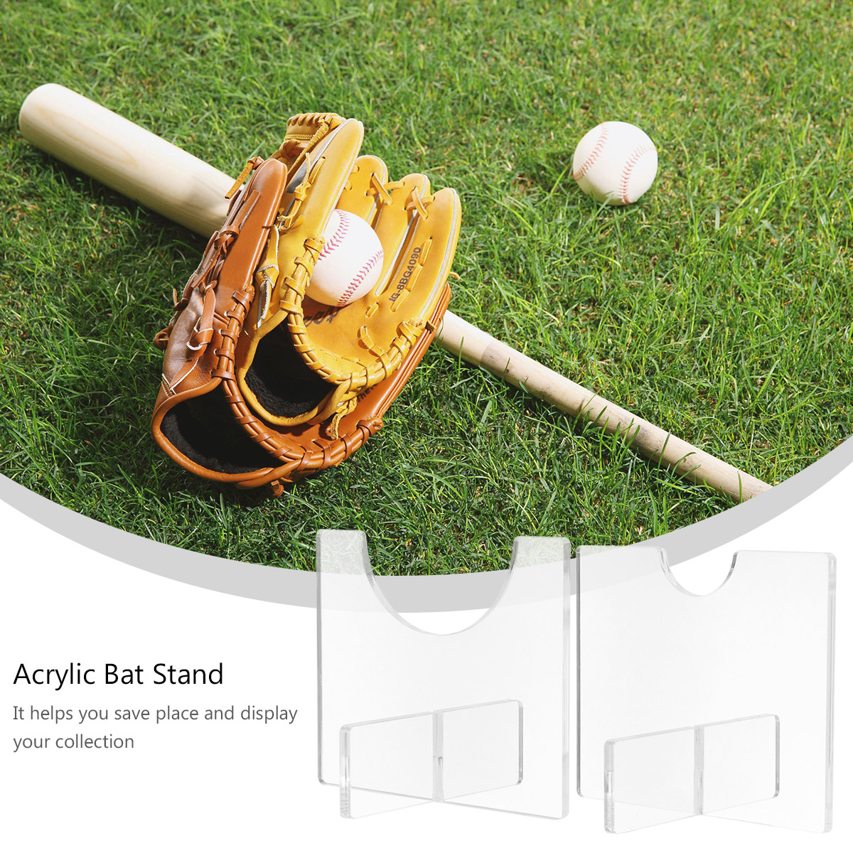 Bat Baseball Display Wall Rack Holder Hanger Hockey Stick Softball Mount Stand Organizer Bats Stands Single Brackets Shelf Case