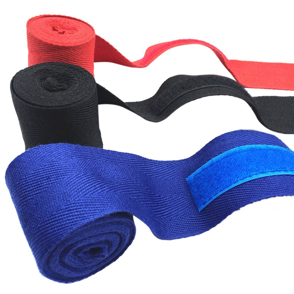 2.5 m Hand Wraps Boksen Sanda Pols Bandages Band Pad Handschoen Gym Comfortabele katoenen Bescherming Stretch Vuist Laagste prijs