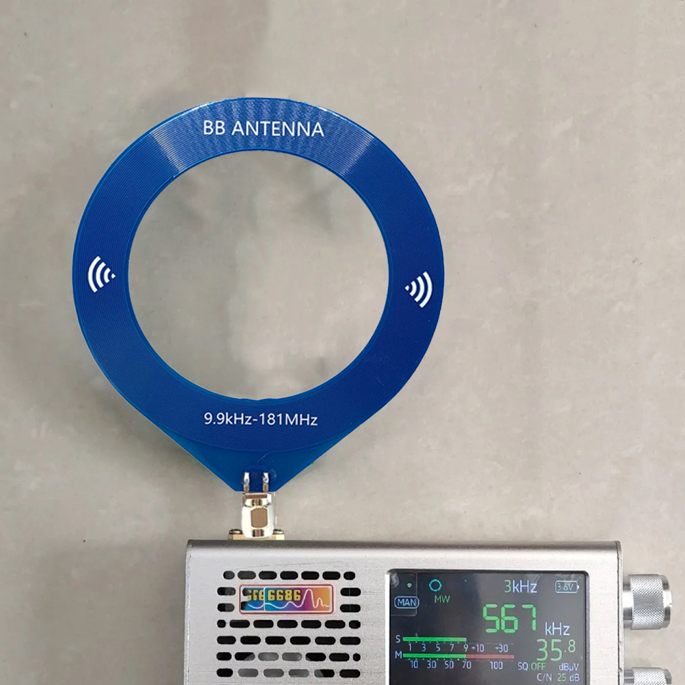 Mini-Loop-Antenne 9,9 khz-181mhz SMA-Schnitts telle Fun kantenne Kreis antenne für Malachit-SDR-Empfänger Tef6686-Empfänger