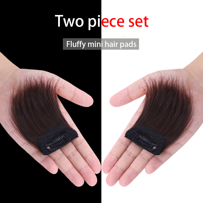 Pruikstuk onzichtbaar, pluiziger, dikker haar aan beide kanten, haarvervanging bovenop voor vrouwen