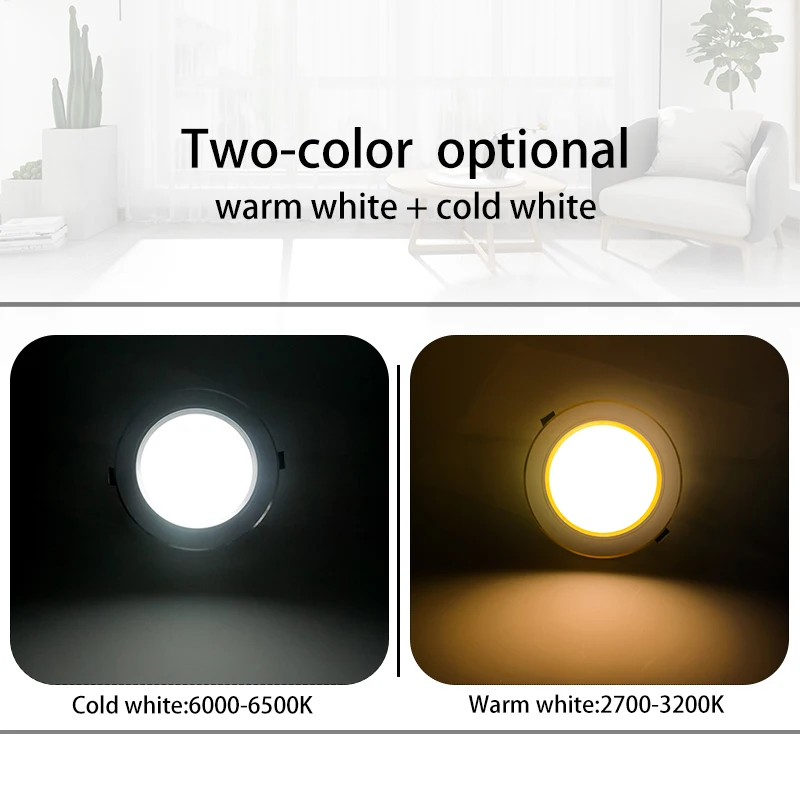 10 kpl/erä led-alasvalot 5w 9w 12w 15w 18w ac 220v 230v 240v led-kattoalasvalot lamput led-kattovalaisin kodin sisävalaistus