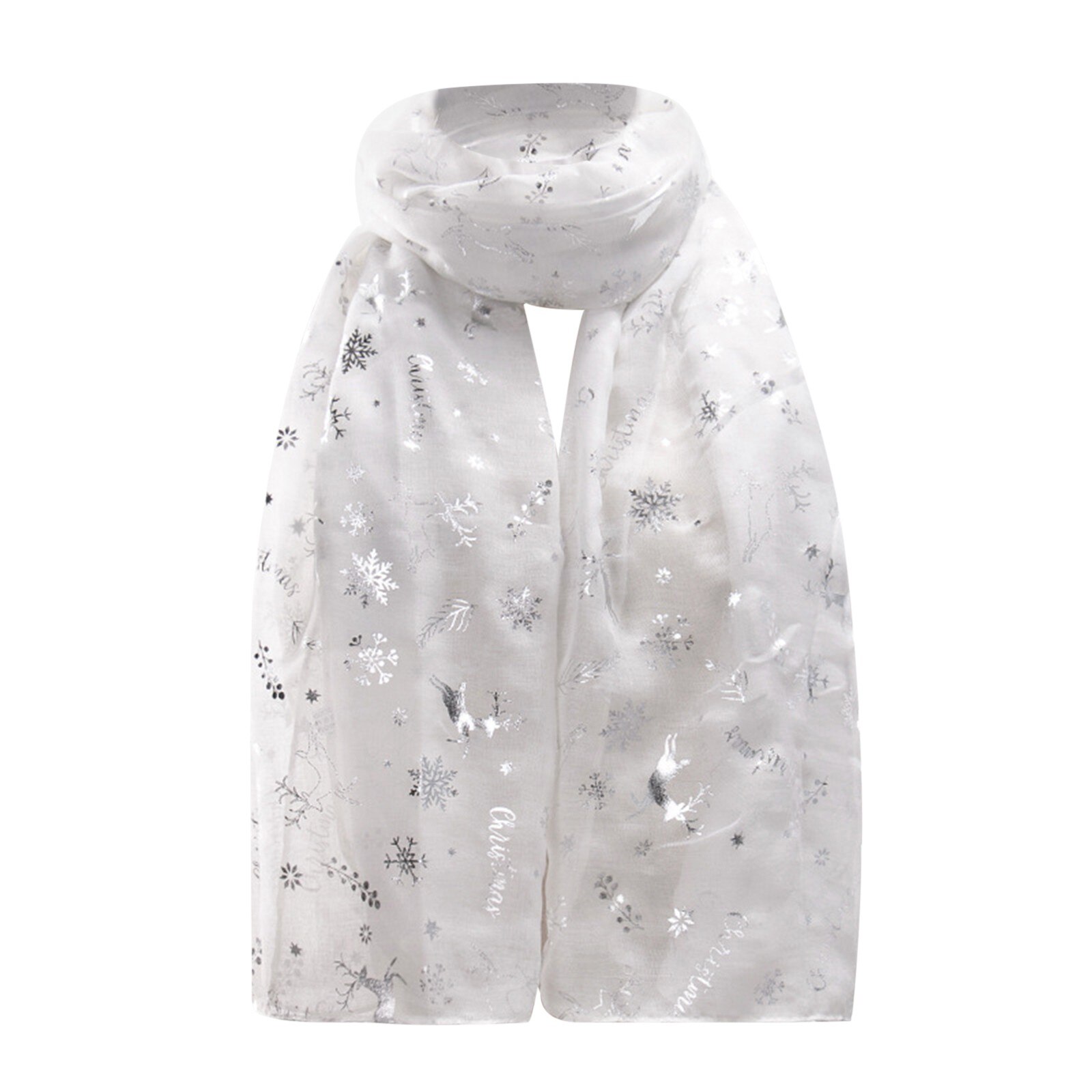 Dames kerst feestelijke winter eland print warme winter sneeuwvlok sjaal magische hoofdband winter fleece nekwarmer gaiter
