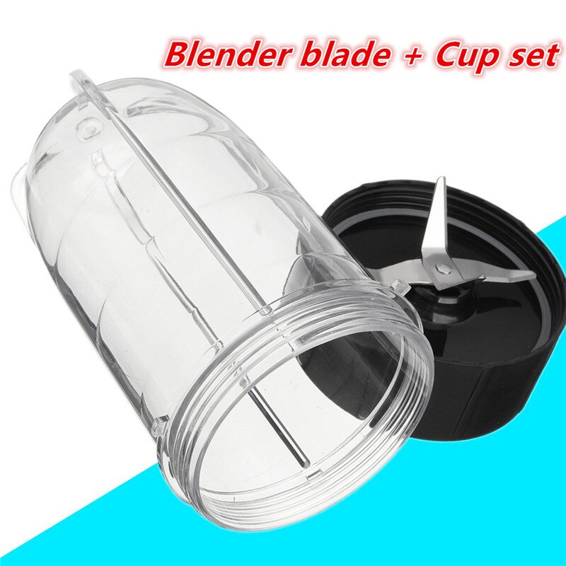 Plastic Stainless Steel Transparent&silver&black Blender Blade + Cup Set Blender Part Replacement For Magic Bullet