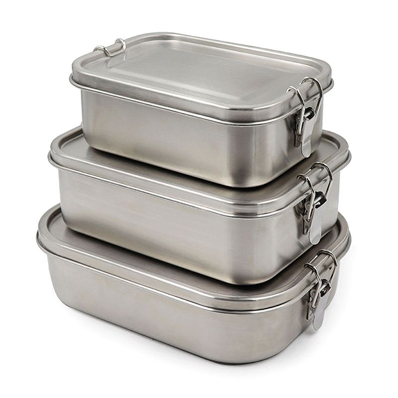 Rvs Lunchbox Lekvrij Metalen Lunch Containers voor Kids