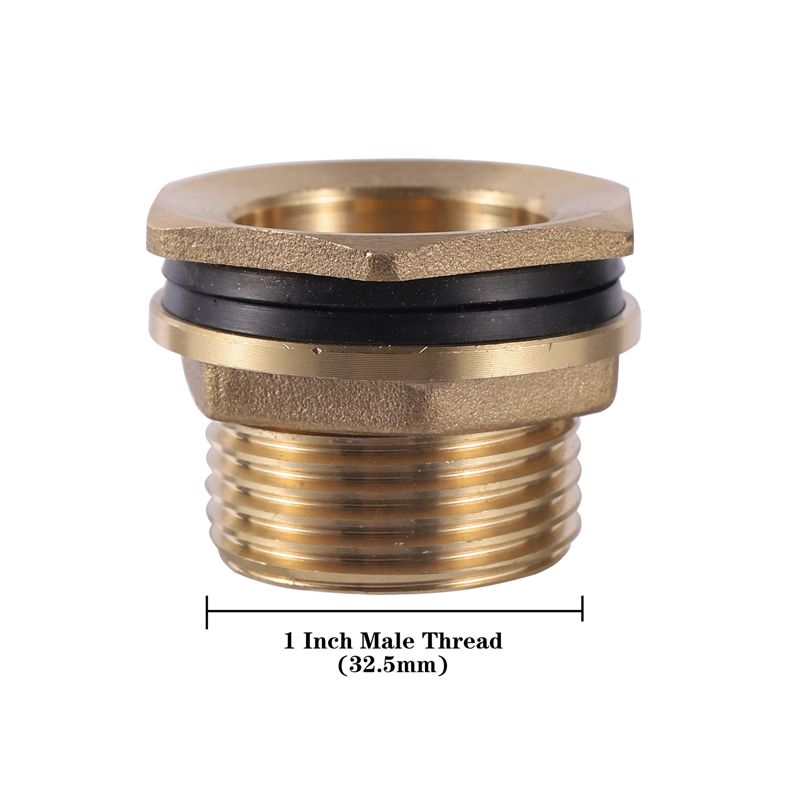 1/2" 3/4" 1" Female Male Thread Brass Connector Garden Water Reducer Connector Water Tank Aquarium Water Tap Faucet Coupling 2Pc: grey