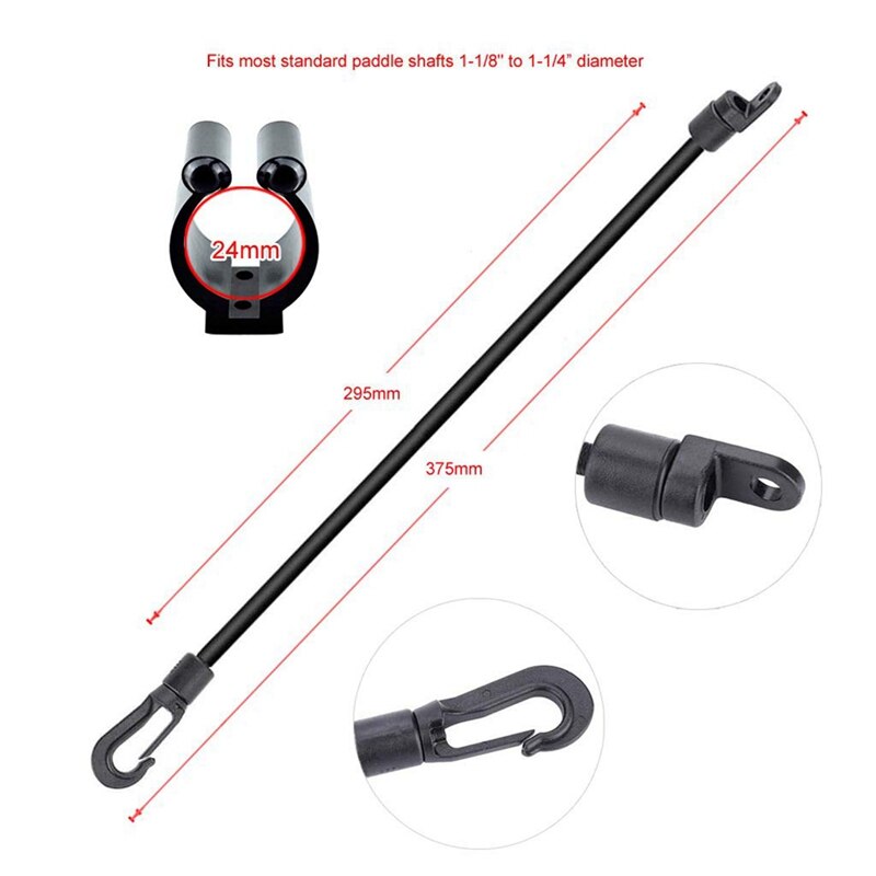 Kayak Boat Fishing Rod Tamer Straps Belt Holder Pole Rack Clips Clamps Paddle Clip Deck Mount Connector for Fishing Rod