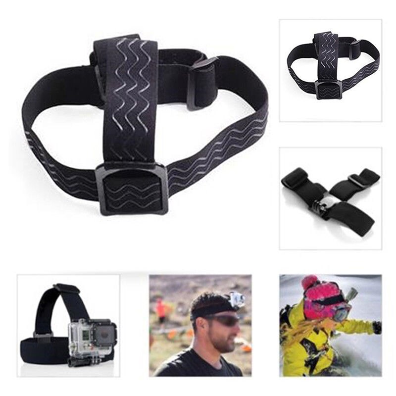 Adjustable Camera Accessories Elastic Headband Belt Headlight Lamp Head Strap For Action Camera