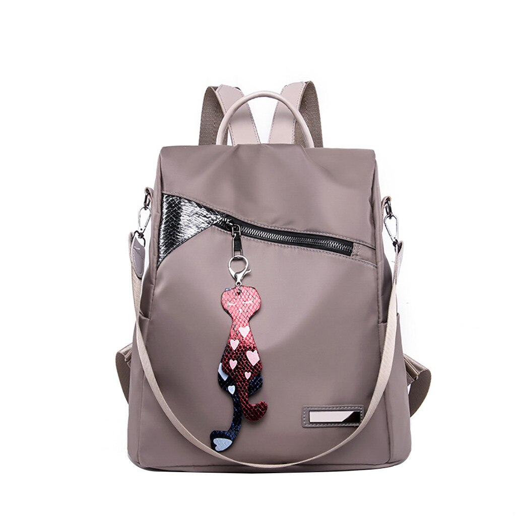 Mochilas Vintage de para mujer, gran capacidad, sencilla y , impermeable, bolsa para estudiantes mochila antirrobo #08,: KH