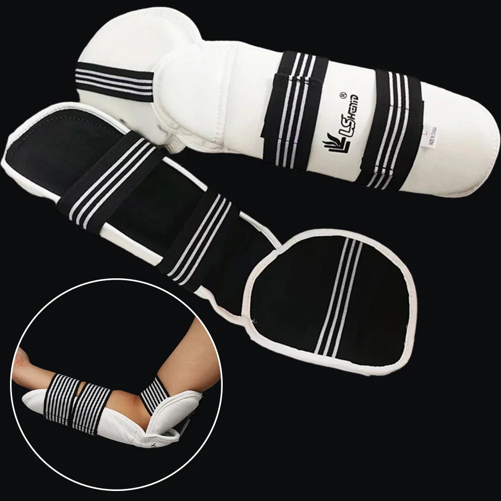 1 Juego de guantes de cuero para pies de Taekwondo, Protector de tobillo para Karate, boxeo, artes marciales, calcetín, entrenamiento, equipo de Protección deportiva