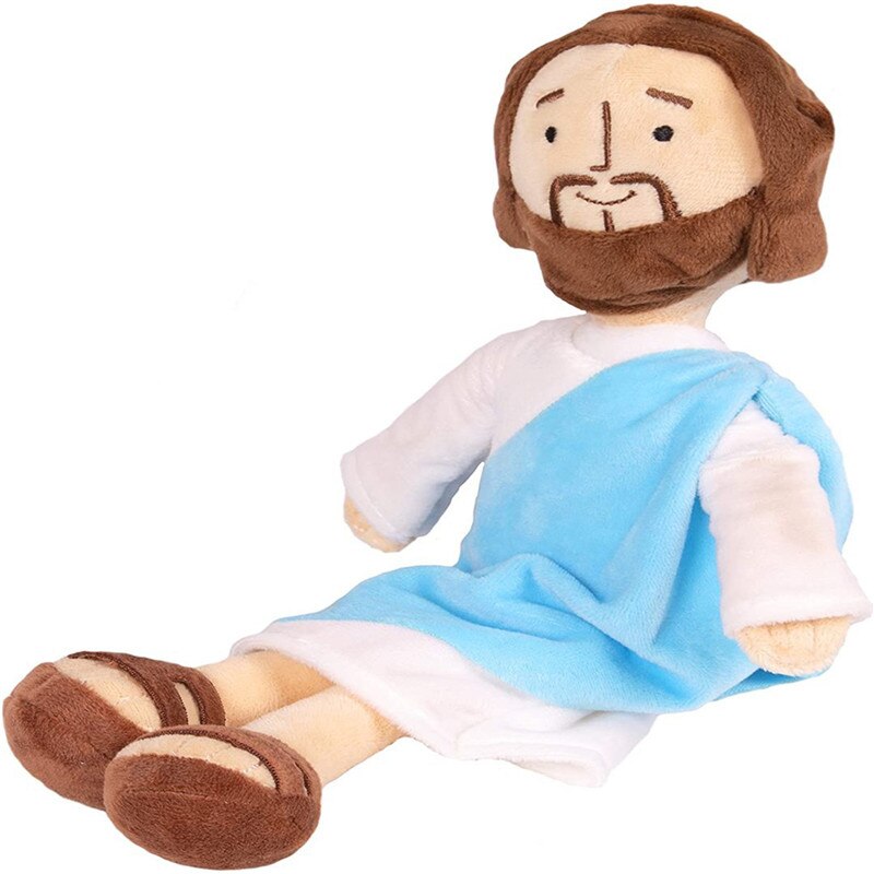 13&quot; Classic Jesus Plush Christ Religious Toy Virgin Mary Stuffed Doll Savior with Smile Religious Party Favors