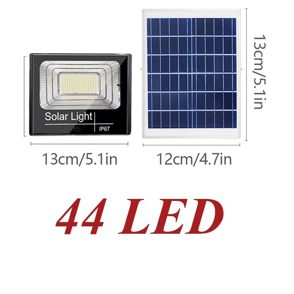 Outdoor Solar Lights Sunlight Led Light Solar Lamp Energy Garden Spotlights Powerful Wall Lighting Waterproof: 44 Led