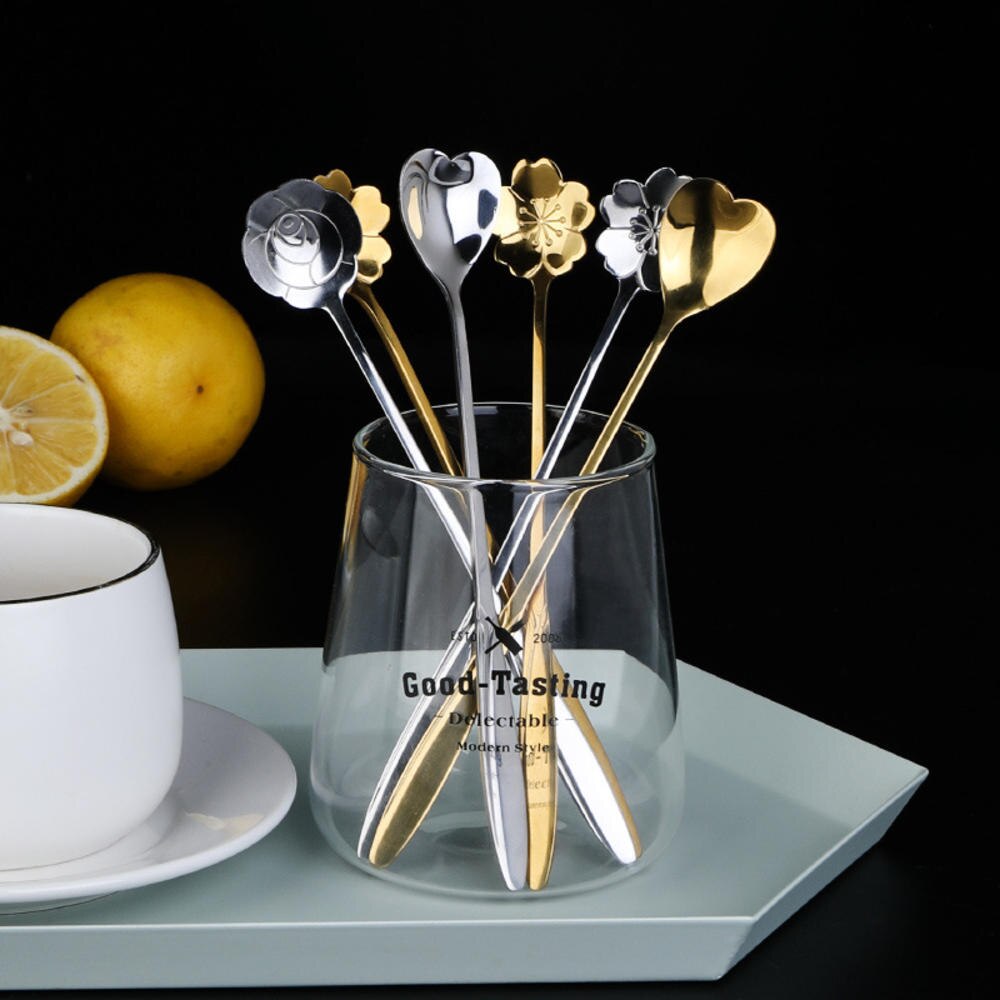 Stainless Steel Long Handle Mixing Spoon, Bar Stirring Spoon for Cocktail, Ice Cream, Coffee, Juice, Tea, Drink,Home Tableware