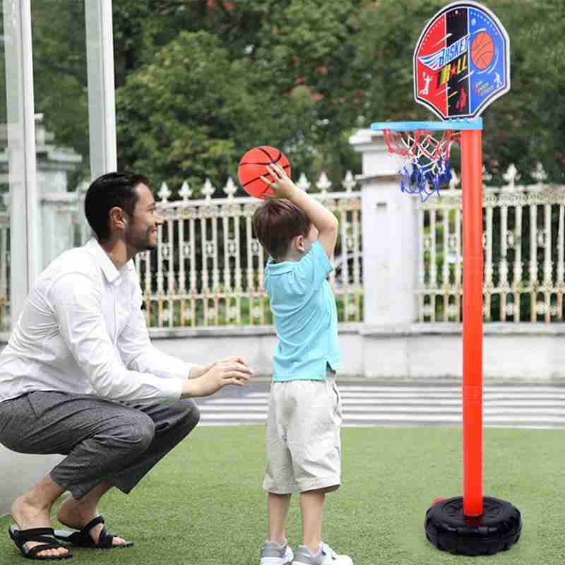 freundlicher Basketball Spielen einstellen draussen Sport Verstellbaren Ständer Korb Halfter Band Ziel Spiel Mini drinnen freundlicher Hof Spiel Junge Spielzeug