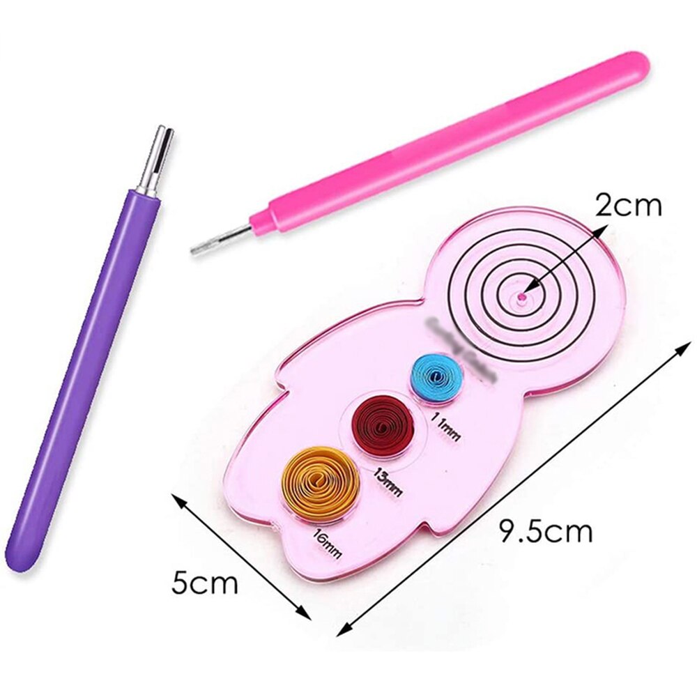 DIY Paper Quilling Tools Slotted Kit Quilling Needle Pen Curling Paper Cardmaking Project Tools Set for Beginner