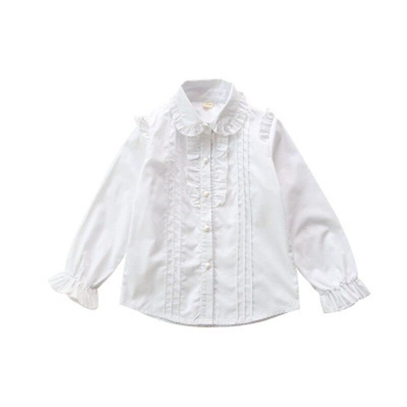 Camisas blancas para niñas, ropa de otoño , 10, 12 años, uniforme escolar para adolescentes, blusa para niñas, camisas, ropa para niños, ropa para niños