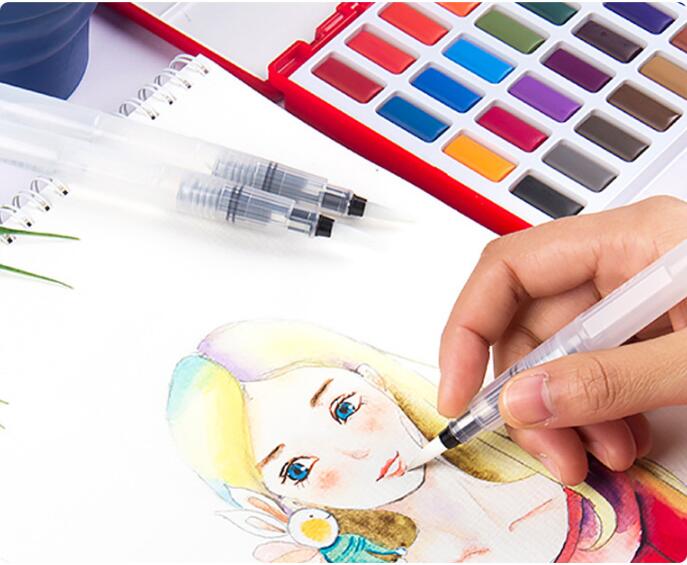 6 size Watercolor Brush Pen Fountain Pen Set Calligraphy Brush Pen Art Craft Supplies Office School Painting Writing Tools