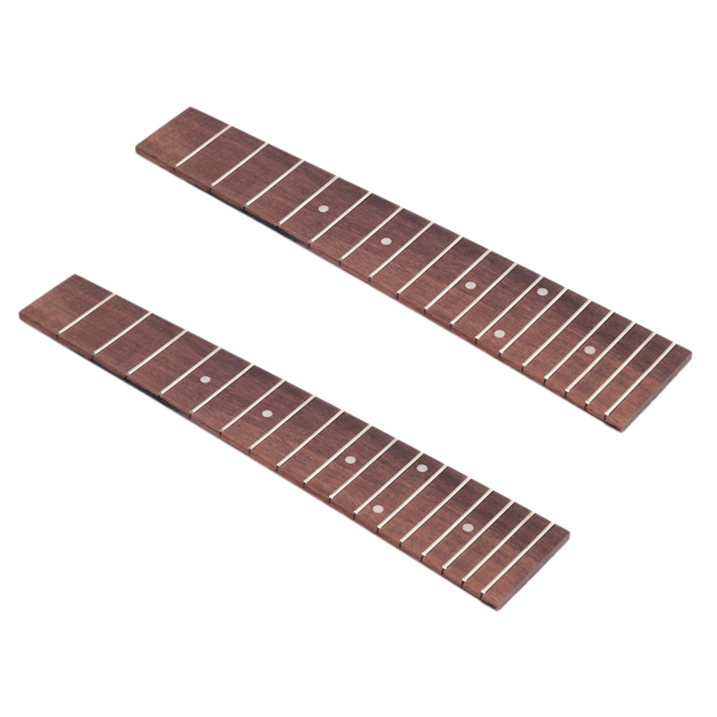 2 Pcs of Pack Rosewood 4 String Hawaii Guitar 17 Frets Fretboard for 23 inch Ukulele