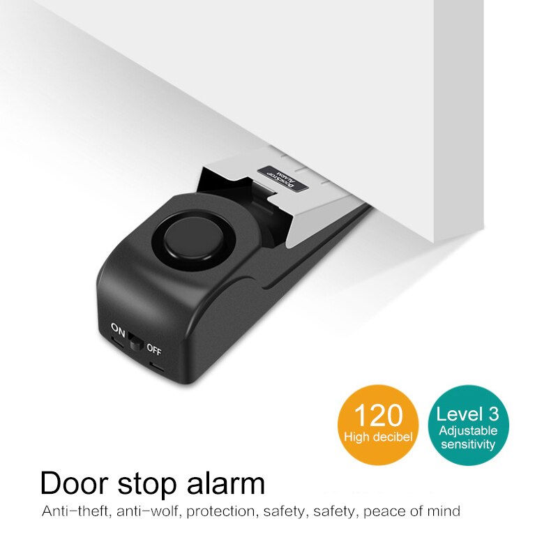 Hus alarm-blok stopper-alarm dør-stop sikkerhedssystem hjemme trådløs udløst vibration