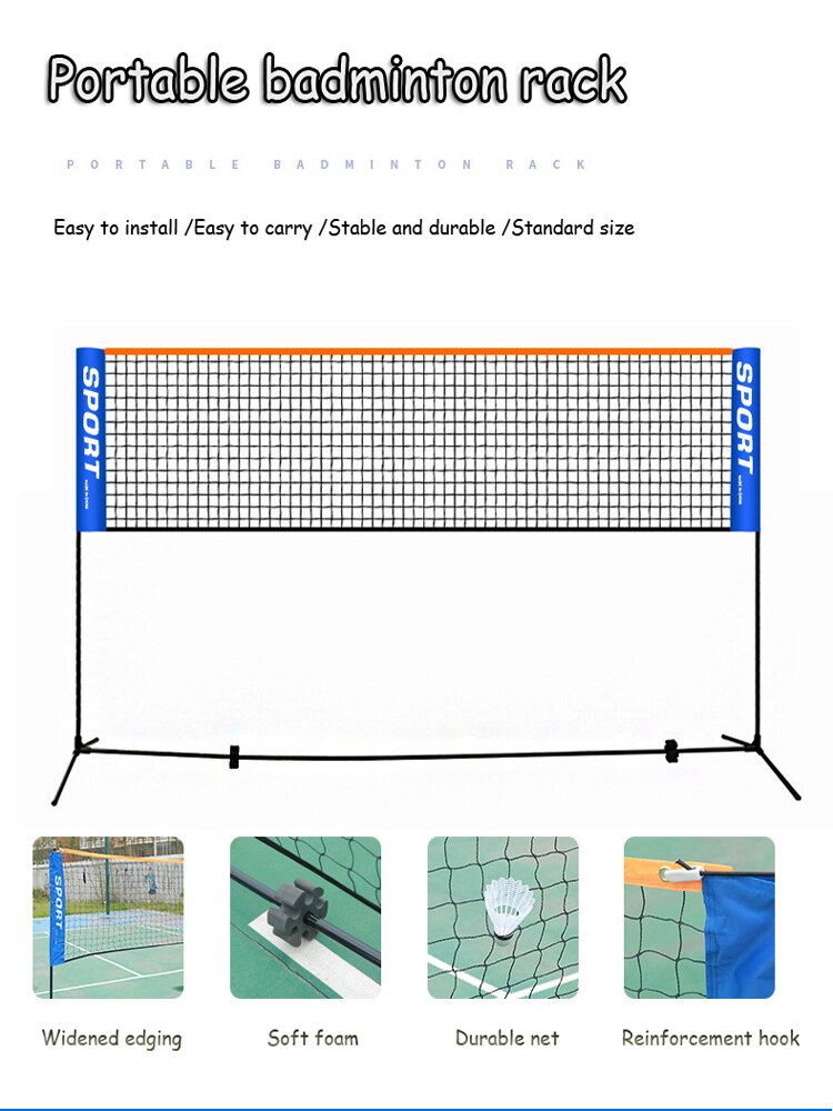 Goede Badminton Netto Rack Professionele Draagbare Vouwen Indoor Outdoor Standaard Training Badminton Stand Met Draagtas