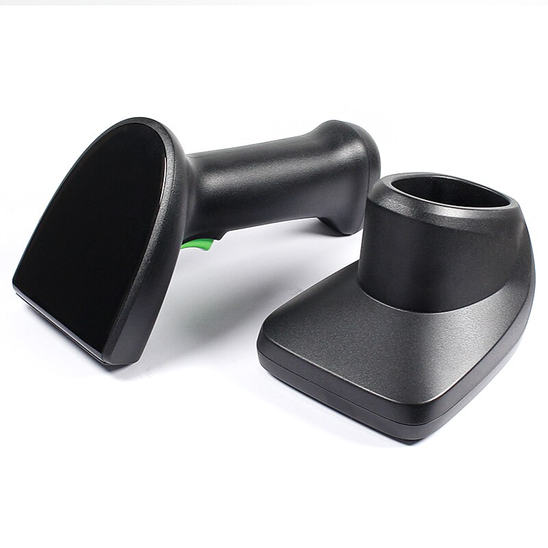 1D/2D Rechargeable Battery Wireless Barcode Scanner QR Bar Code Rearder with Charging Base WHS-20