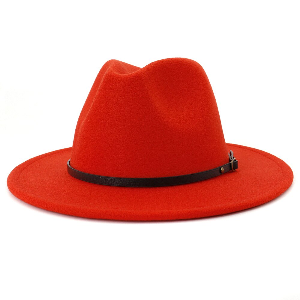 Fedora Hat Women Men Autumn Winter Vintage Felted Jazz Top Hats Ladies Trend Party Wedding Performance Cap Sombreros De Mujer