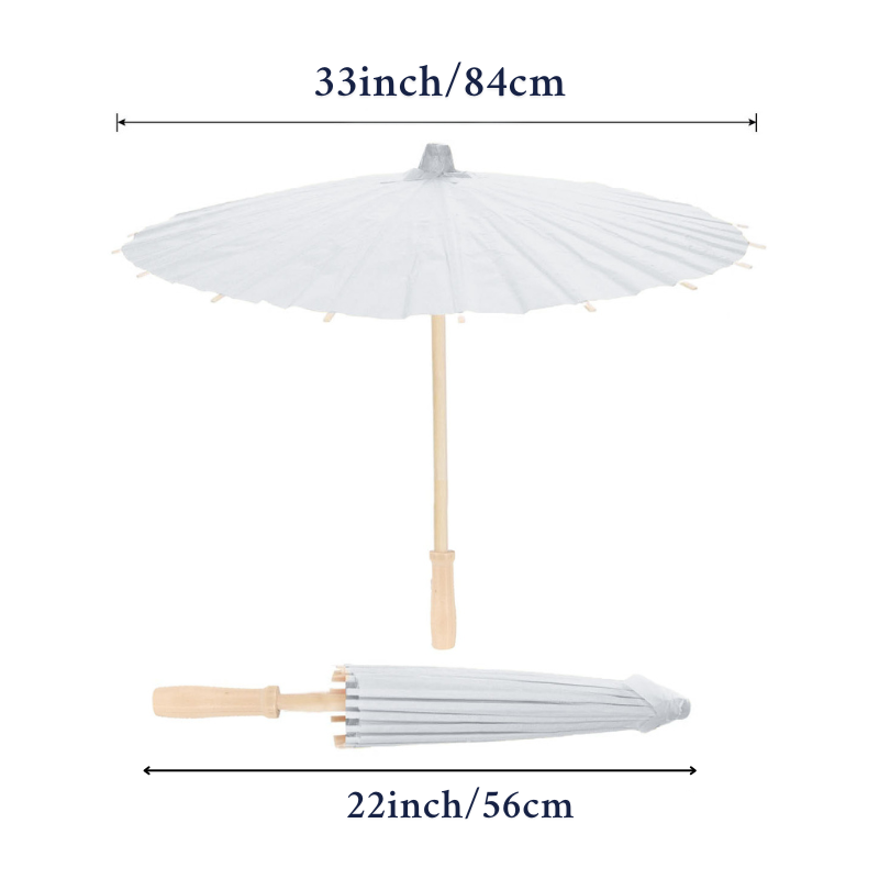 6-12pcs 23.6inch/33inch Color Paper Umbrellas for Wedding Pink Beach Umbrella Sun Parasol Bridesmaid Photography Props
