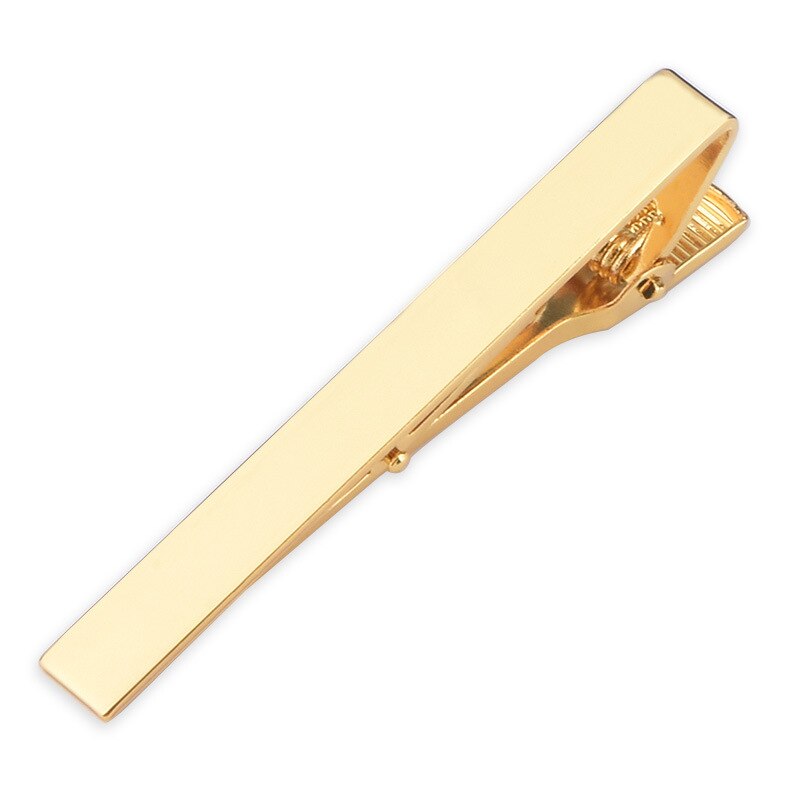 Einfache Stil Krawatte Clip für Männer Metall Silber Gold Schwarz Tone Einfache Bar Schließe Praktische Krawatte Verschluss Krawatte Pin für herren: ZY-Z1040-L