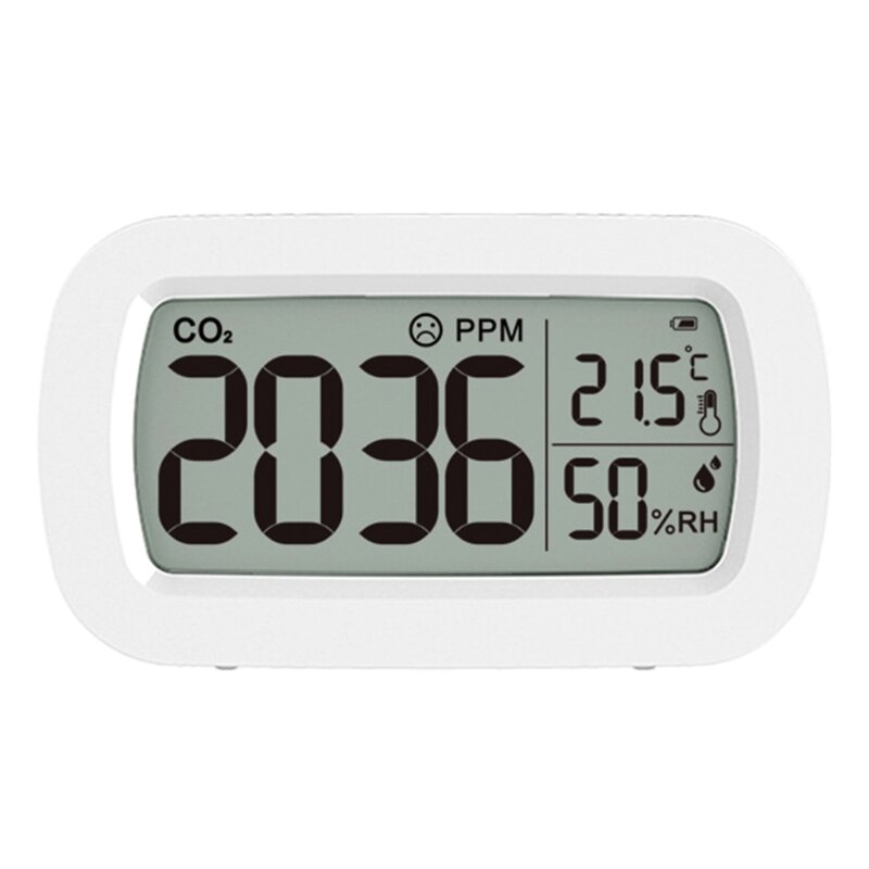 CO2 Monitor with Comfort Display Carbon Dioxide Detector Temperature &amp; Relative Humidity Meter Air Monitor