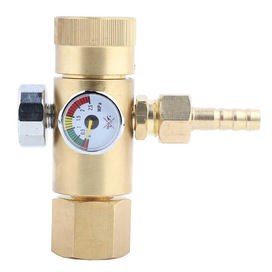 Oxygen Gas Pressure Reducer 0.4-25MPa Pressure Regulator Air Flow Regulator Gauge Meter Pressure Measuring Tools
