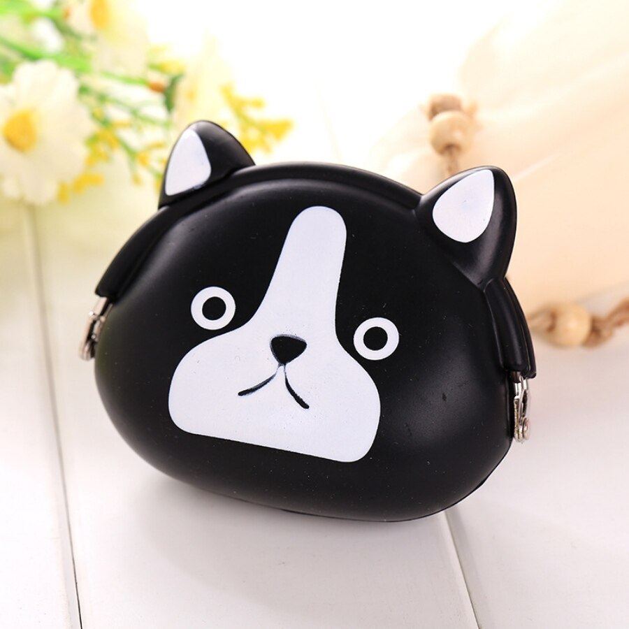 Girls Mini Silicone Coin Purse Animals Small Change Wallet Purse Women Key Wallet Coin Bag For Children Kids # DD: Color 15