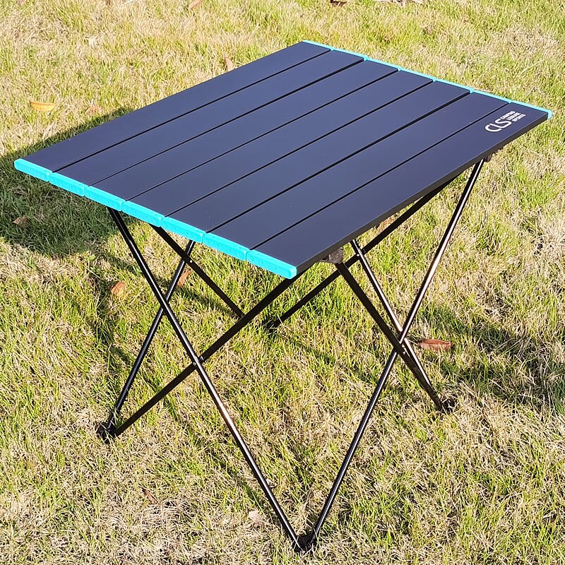 Bærbart campingbord ultralet aluminium lejrbord sammenfoldeligt strandbord til camping vandreture backpacking udendørs picnic