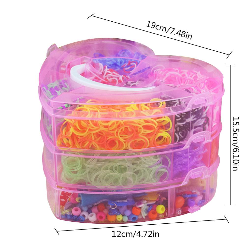 Geweven Elastiekjes Kleurrijke Loom Bands Twister Case Kit Armband Maken Gereedschap Kits Voor Kids Volwassenen Loom DIY Ambachten In voorraad