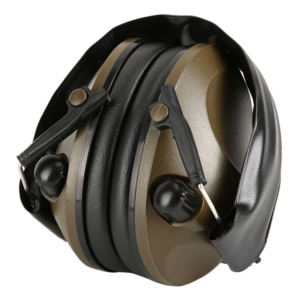 Electronic Earmuffs Hearing Protection Folding Headset Noise Reduction Ear Defenders For Women Men Foldable Reduce Stress