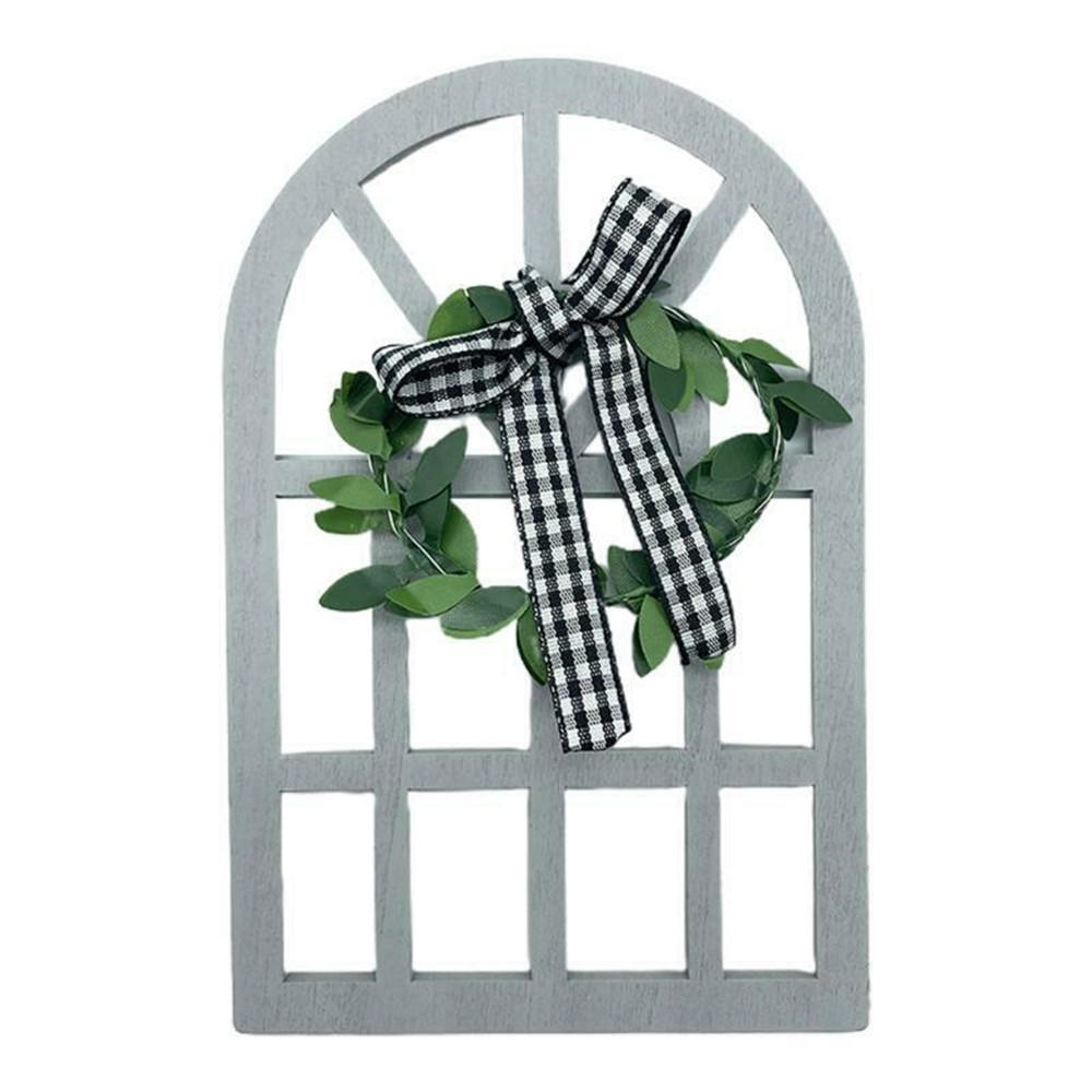 Multifunctional Home Living Room Decorations Retro Wall Display Wooden Frame Rustic Farmhouse Window Frame Ornaments