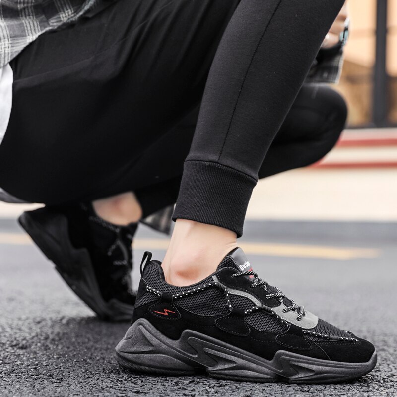 Men's casual shoes Men Canvas Sneakers men's shoes walking shoe Air cushion shoes Breathable Walking shoes Plus Glow