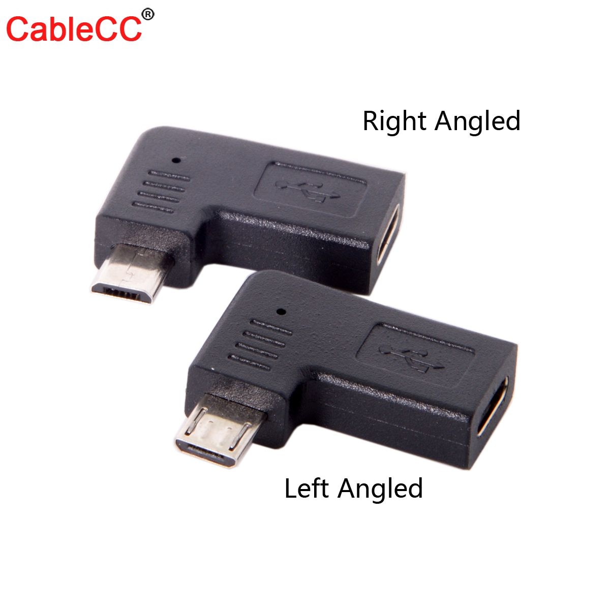 USB-C Type-C Female Naar Micro Usb 2.0 5Pin Mannelijke Data Adapter 90 Graden Links & Haakse Type