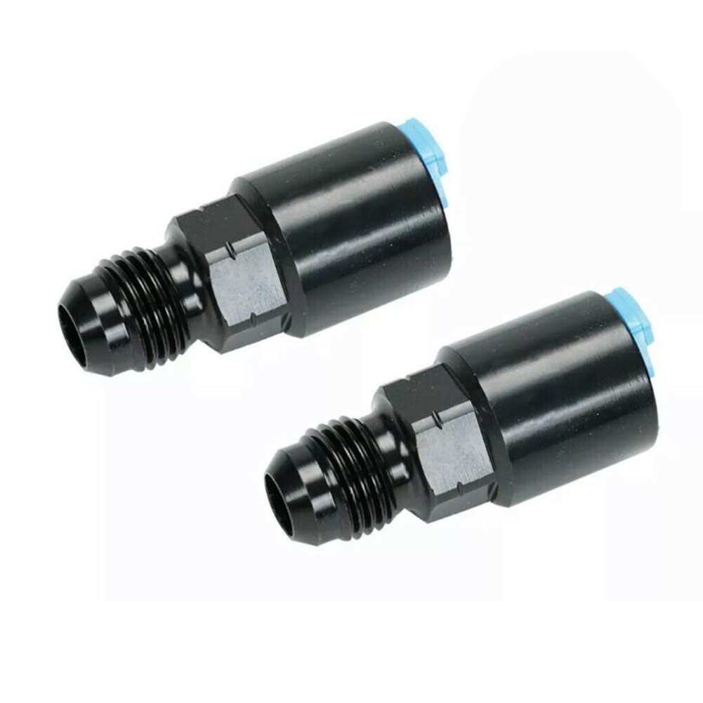 2pcs Set Quick Connect Fitting 6 AN Thread Fuel Rail Adapter