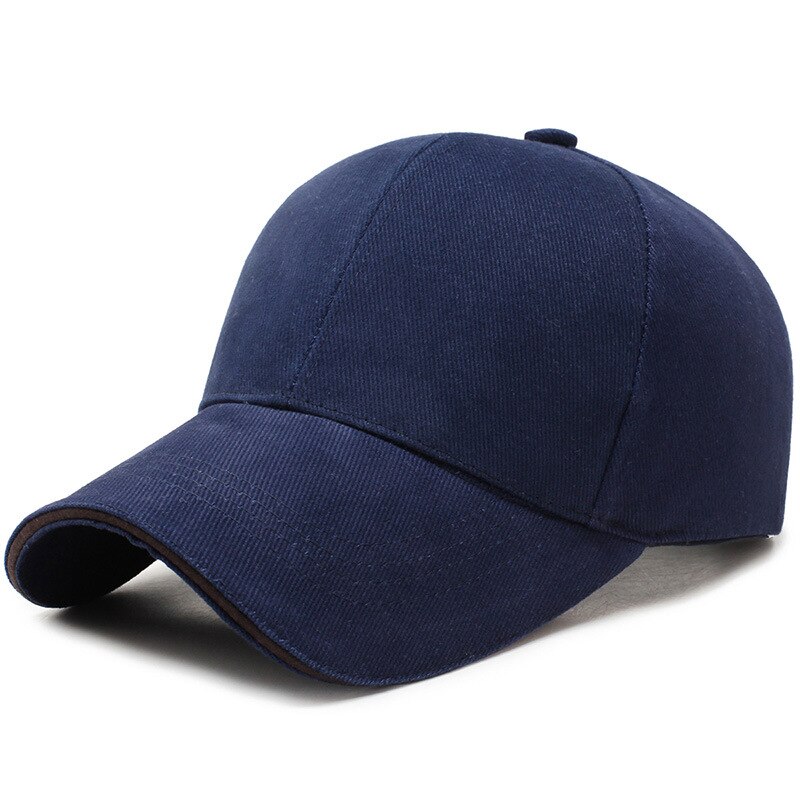 100%  puuvillaa yksivärinen miesten ulkobaseball-lippis rento naisten snapback-lippis vaellus aurinko isä rekkakuski colf hattu gorras: Laivastonsininen