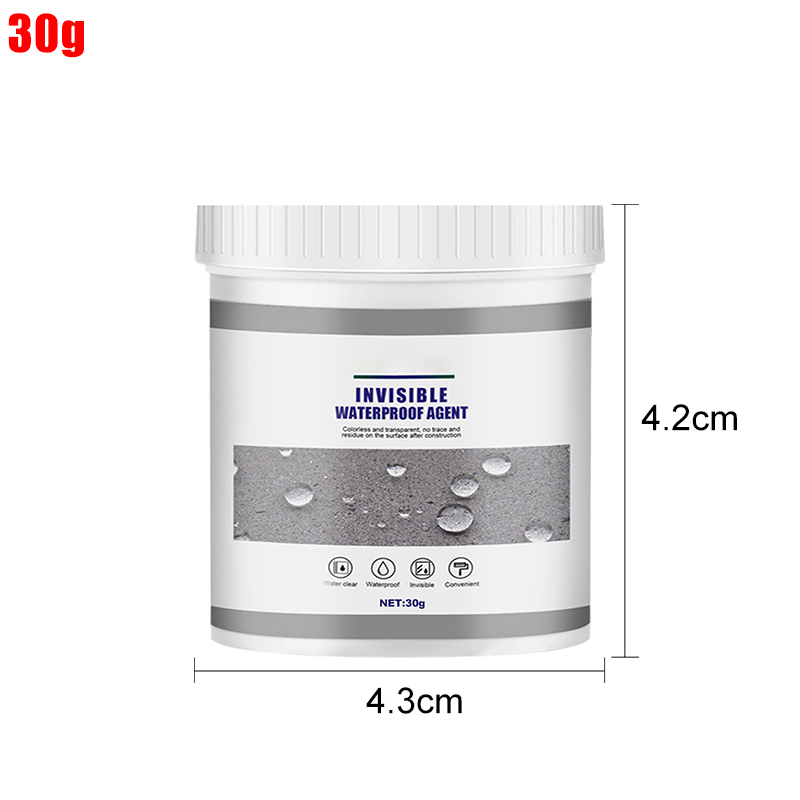 30-300g Water-resistant Sealant Invisible Waterproof Sealant Transparent Anti-leak Tool Strong Sealant Bathroom Roof Water Tool: Beige