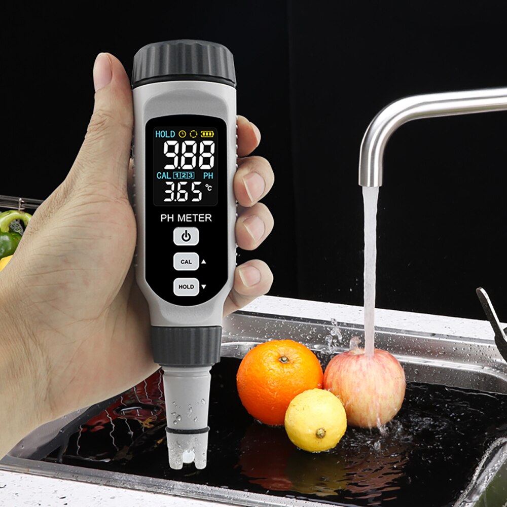 PH828 Pen Type Ph Detector Hoge Precisie Industriële Water Ph Ph Water Analyzer Kleur Display Opladen