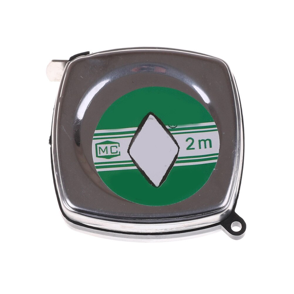 2 Meters Retractable Ruler Tape Portable Mini Metal Pull Ruler Tape Measure