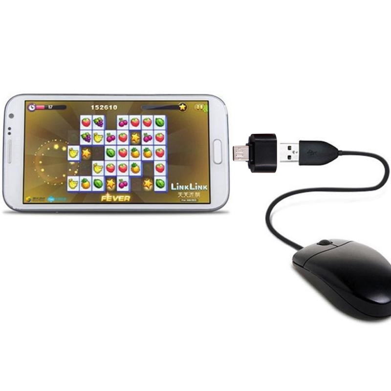 5PCS /LOT Micro USB OTG cable Mini extension Adapter Converter Plug and play For Android SmartPhone