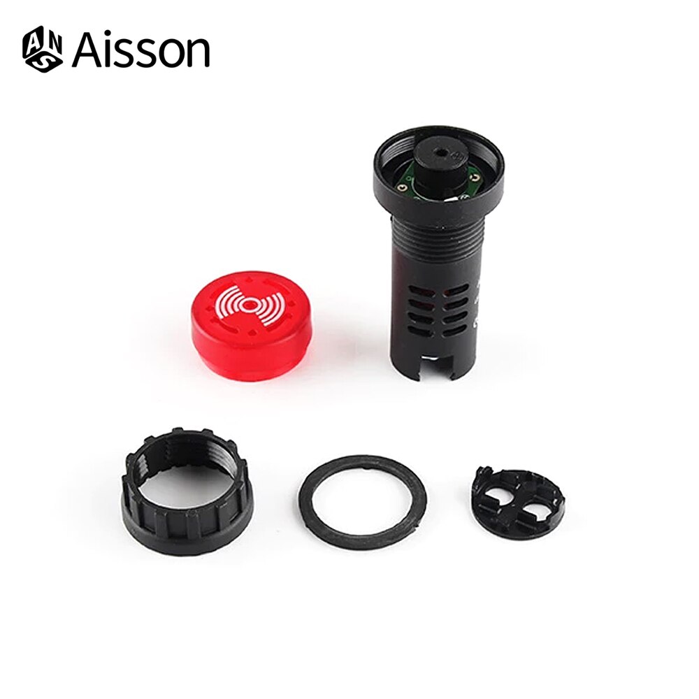 AD16-22SM Flash Signaal Led Actief Buzzer Beep Alarm Indicator 12V 24V 220V 16Mm Rood Groen geel