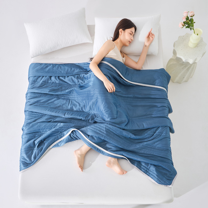 Eiscreme-Klimaanlagen-Kühldecke für Bett, weiche, atmungsaktive Sommerdecke, Königin-Schmusetuch, leichte, kühle Bettdecke