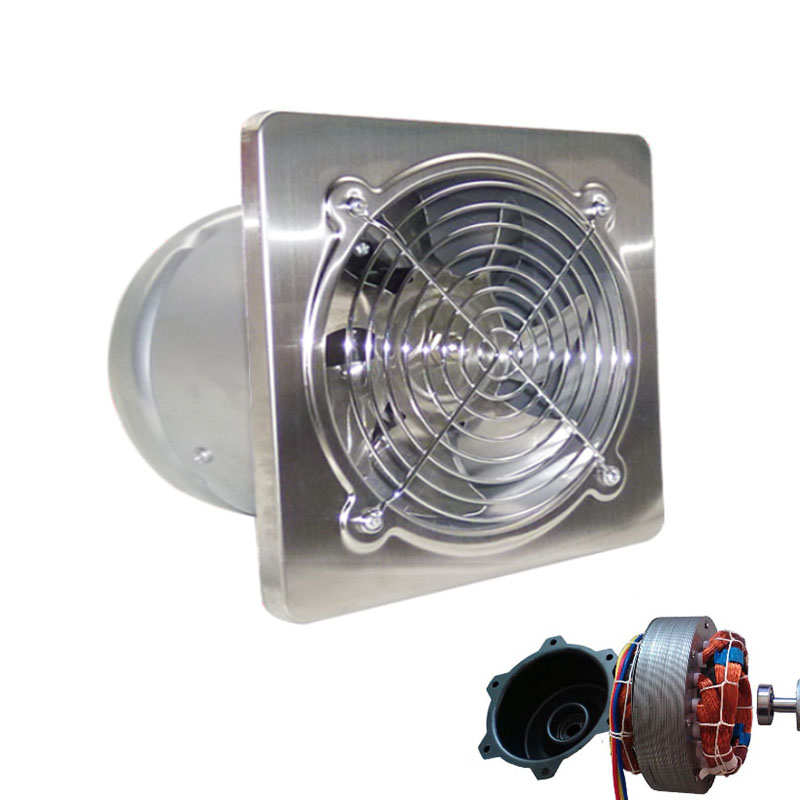 12 Inch Exhaust Fan Pipe Exhaust Fan Booster 6&#39;&#39; Toilet Kitchen Hanging Wall Window Duct Fan Air Ventilator Extractor Blower