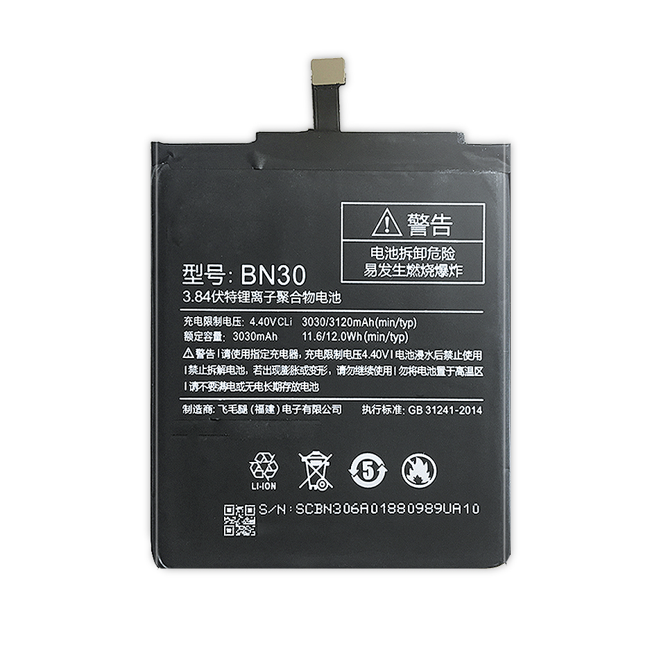 BN30 Vervangende Batterij Voor Xiaomi Redmi 4A Hongmi 4A Bateria 3030 Mah + Tracking Nummer