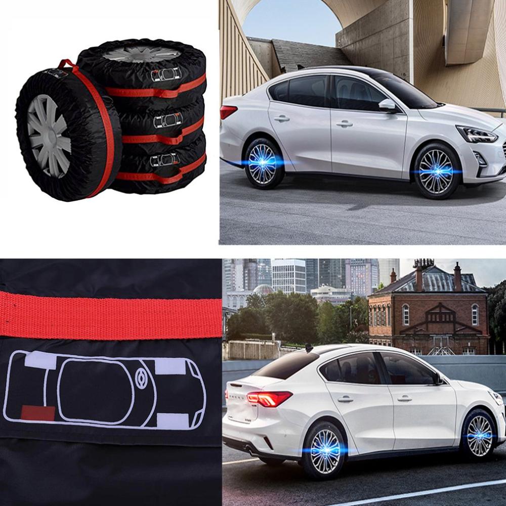 Bil reservehjul dækbeskyttelse taske opbevaringsdæksler til bil universal køretøjs hjulbeskytter