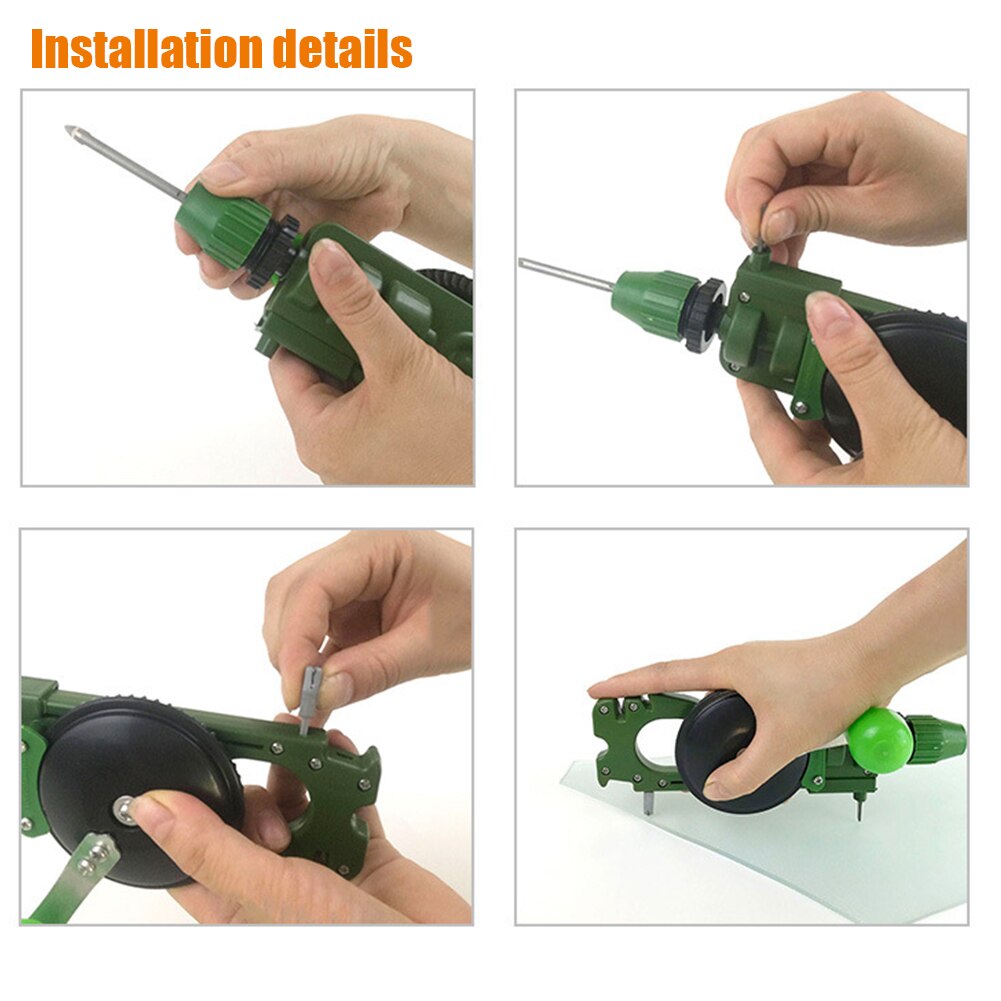 Glass Cutter Aluminum Portable Wood Ceramic Plastic Handheld Construction Tools Home DIY Punching Compact Stone Tile Divider